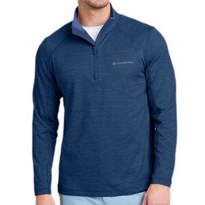 Vineyard Vines Sankaty Quarter-Zip Pullover Long Sleeve Shirt, Blue, Sz Medium